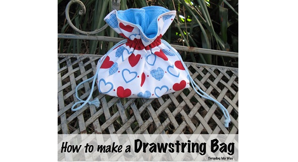 Tutorial: Drawstring project bag