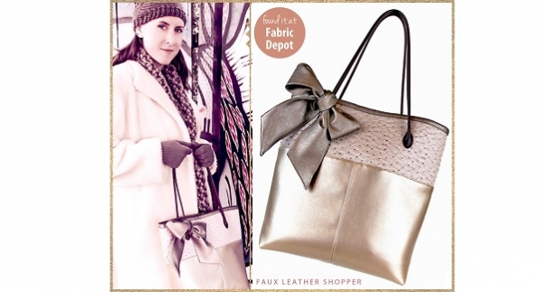 Tutorial: Faux leather shopper tote