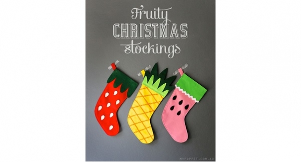 Free pattern: Fruity Christmas Stockings