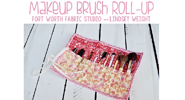 Tutorial: Makeup brush roll-up organizer