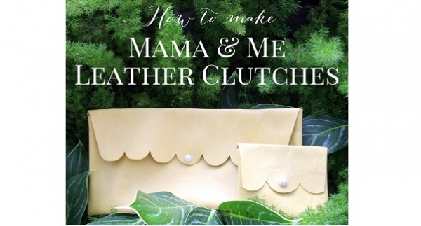 Tutorial: Simple leather clutch, plus a mini coin purse version