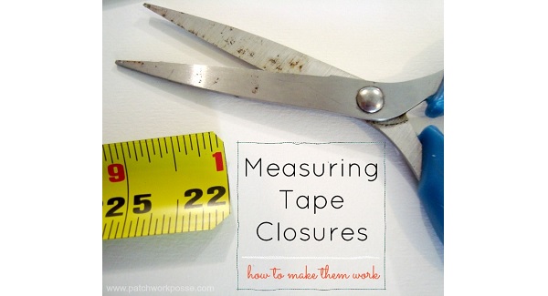 Tutorial: Measuring tape snappy pouch closure