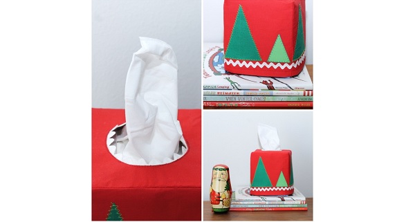 Tutorial: Modern Christmas Tissue Box Cover