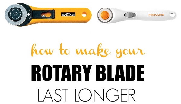 Tutorial: How to sharpen a rotary cutter blade