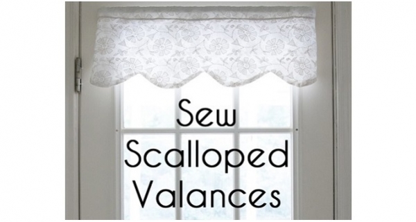 Tutorial: How to make a scalloped valance