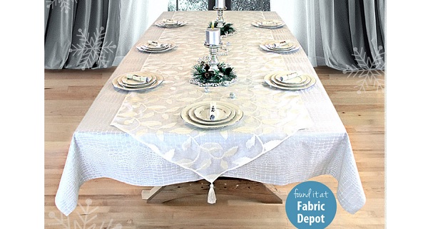 Tutorial: Tablecloth and sheer overlay set