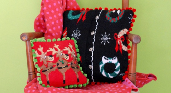 Tutorial: Turn your ugly Christmas sweater into an awesome pillow