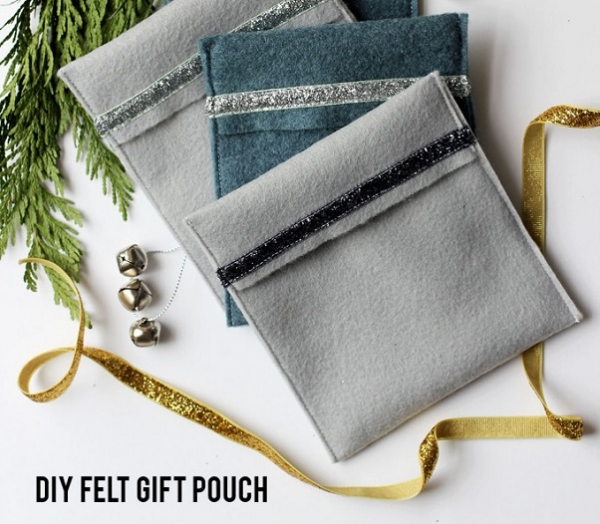 Tutorial: DIY felt gift pouches for reusable gift wrap