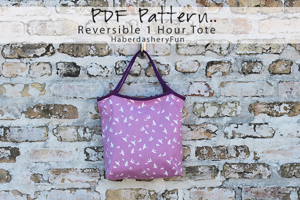 Free pattern: 1-hour Reversible Tote