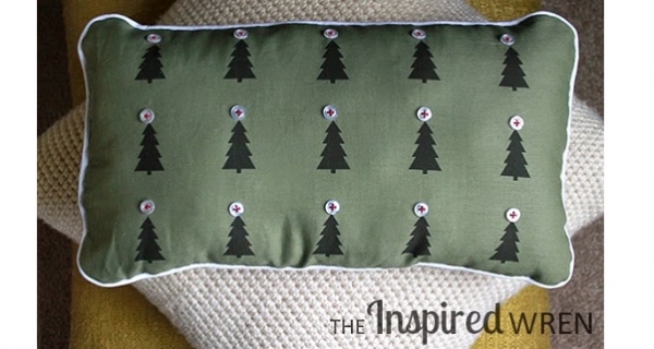 Tutorial: Christmas forest pillow or framed print