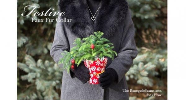 Tutorial: Removable faux fur coat collar