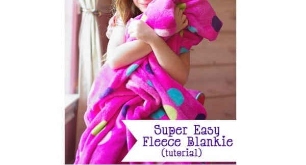 Tutorial: Easy fleece blanket