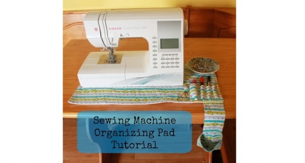 Tutorial: Non-slip sewing machine mat organizer and thread catcher