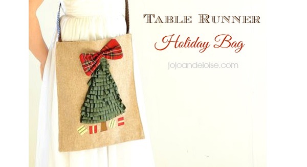 Tutorial: Holiday table runner purse