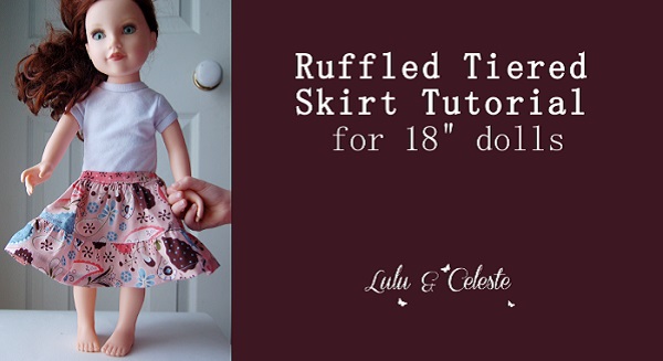 Tutorial: Tiered skirt for an 18" doll