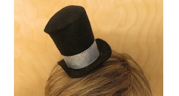 Tutorial: Felt top hat fascinator for New Years Eve