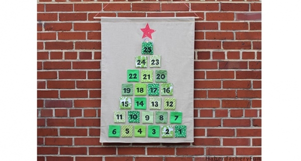 Tutorial: Advent calendar with removable pockets