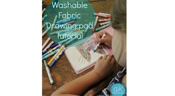 Tutorial: Washable fabric drawing pad for the little ones