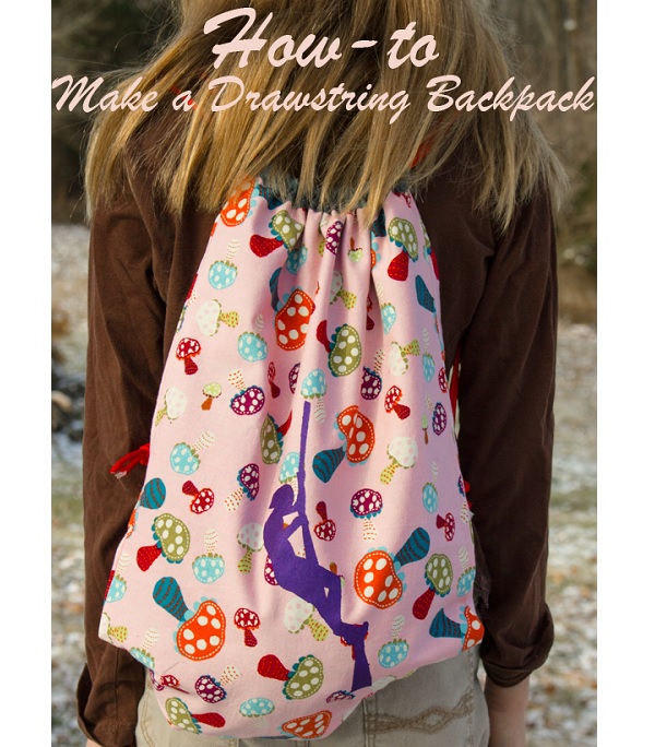 Tutorial: Easy drawstring backpack