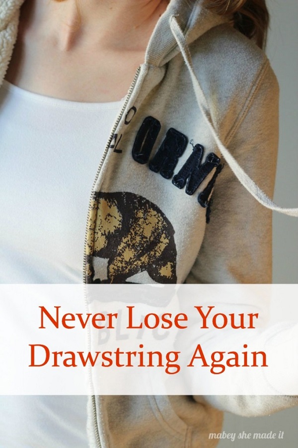 Tutorial: Fix a drawstring so it doesn't get lost