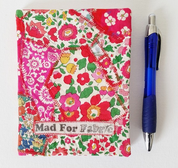 Tutorial: Scrap fabric covered notebook