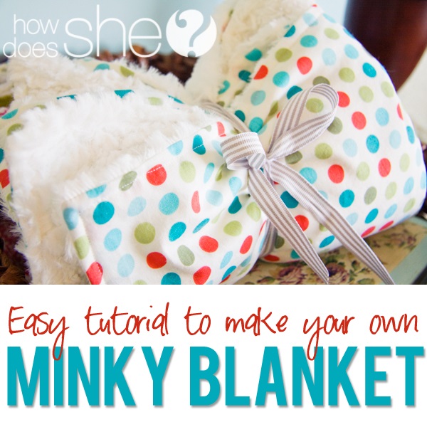 Tutorial: Minky-backed baby blanket