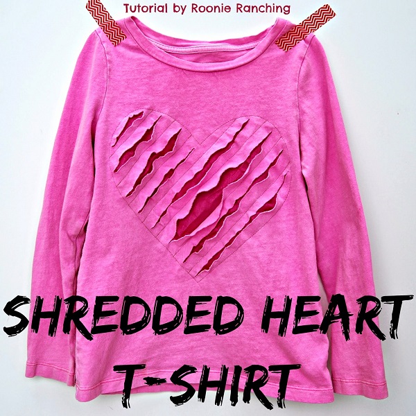 Tutorial: Shredded heart t-shirt