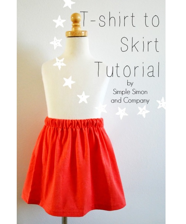 Tutorial: Easy to make t-shirt skirt