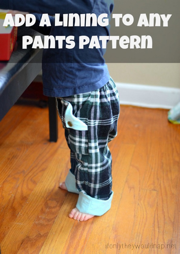 Tutorial: Add a lining to a pants pattern