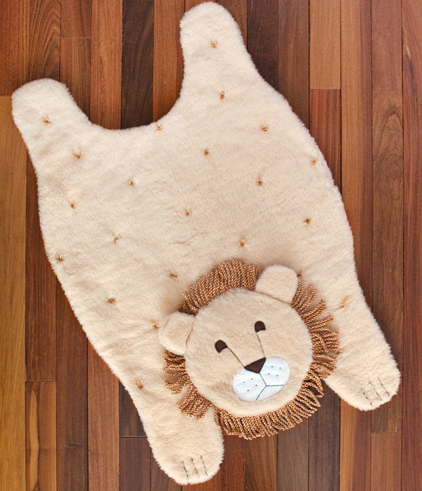 Tutorial: Faux fur animal rug or playmat