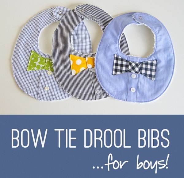 Tutorial: Baby boy's bow tie drool bib