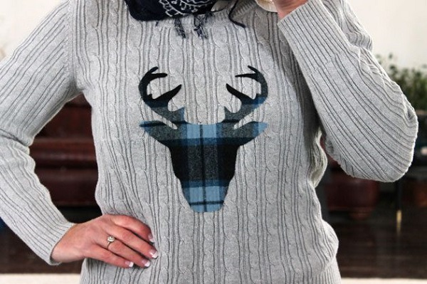 Tutorial: Deer silhouette sweater