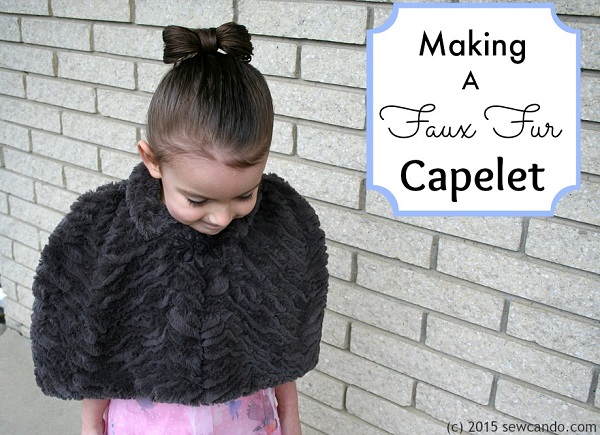 Tutorial: Girls' faux fur capelet