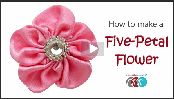 Video tutorial: See how to make gathered ribbon flowers