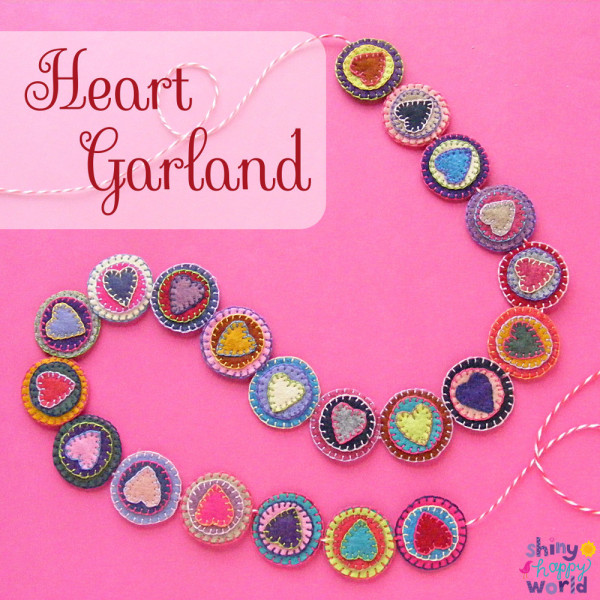 Tutorial: Felt heart garland