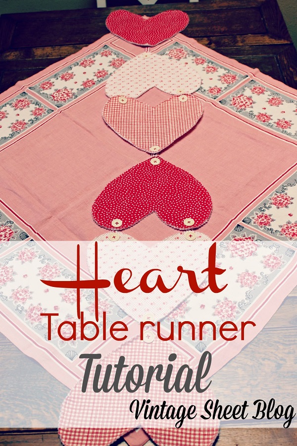 Tutorial: Valentine's Day heart table runner