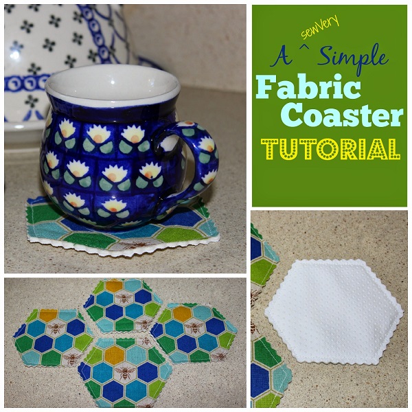 Tutorial: Simple hexagon fabric coasters