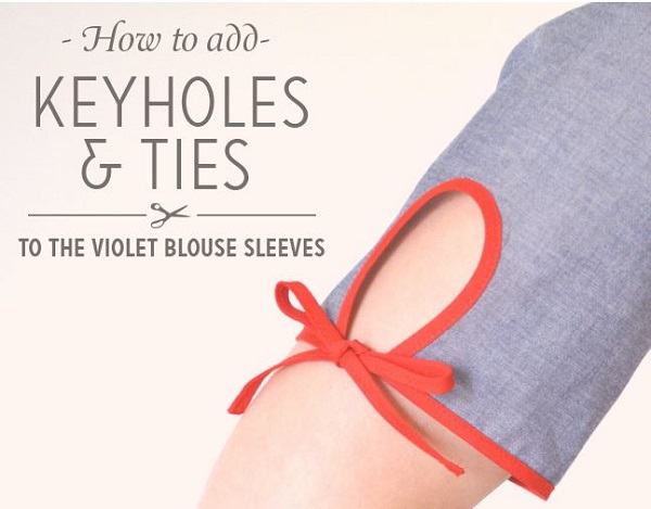 Tutorial: Add a keyhole cut out to a sleeve