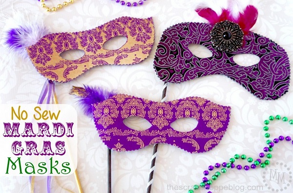 Tutorial: No-sew Mardi Gras mask