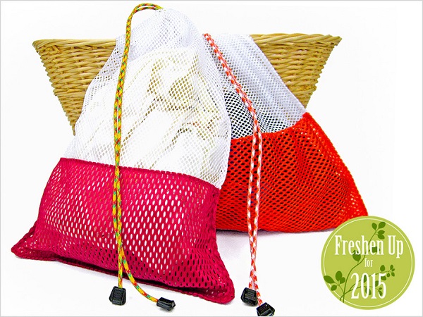 Tutorial: Drawstring mesh laundry bags