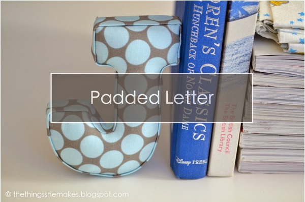 Tutorial: No-sew padded monogram for your home decor