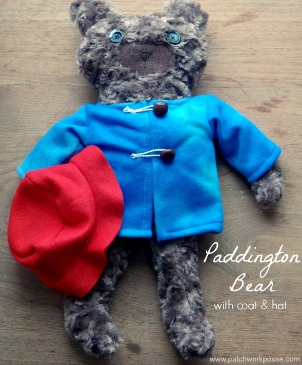 Free pattern: Paddington Bear softie, with his hat and coat 