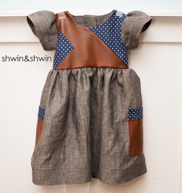 Free pattern: Modern pieced bodice dress for little girls