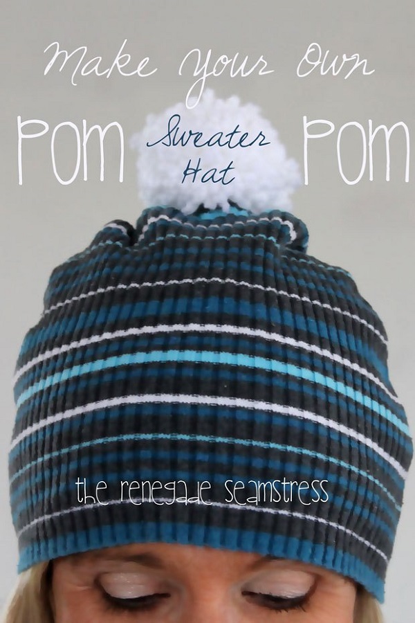 Tutorial: Pom pom sweater hat