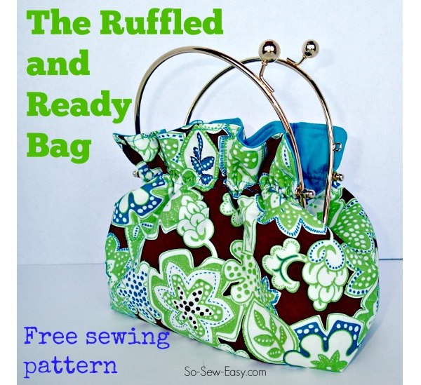 Free pattern: Ruffled And Ready Bag