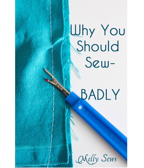 It's okay to sew badly