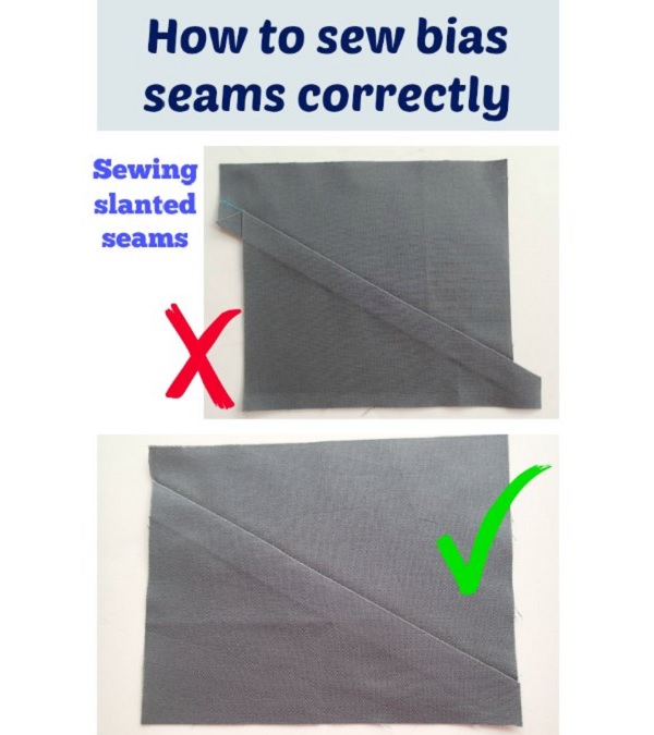 Tutorial: Sew angled seams and have the ends line up