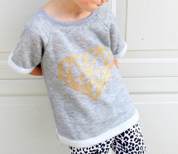 Tutorial: Girls slouchy raglan sweatshirt