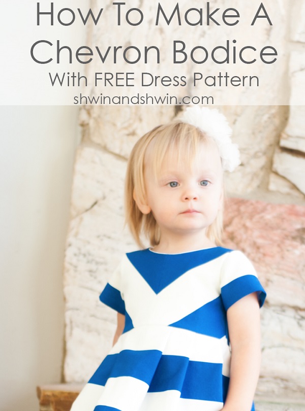 Tutorial: Chevron bodice for a little girl's dress