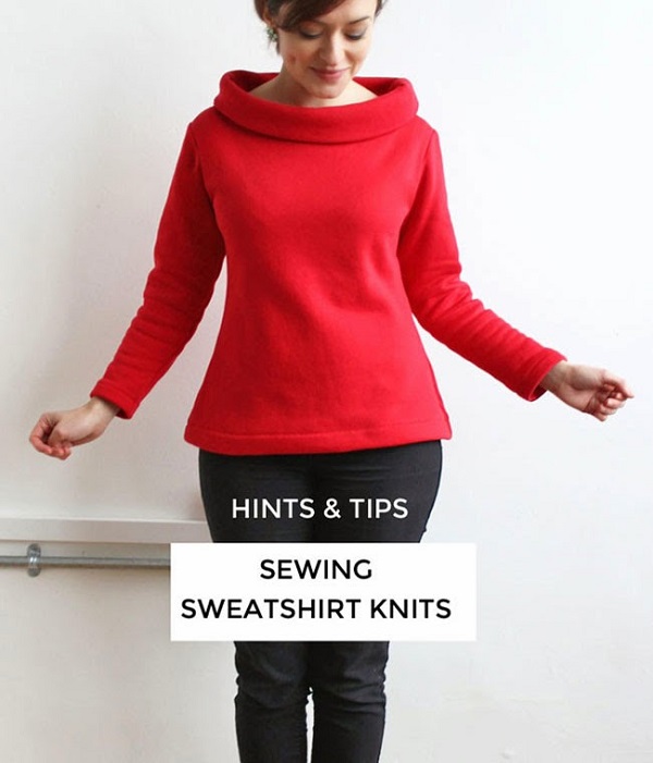 Tilly's tips for sewing on sweatshirt knits